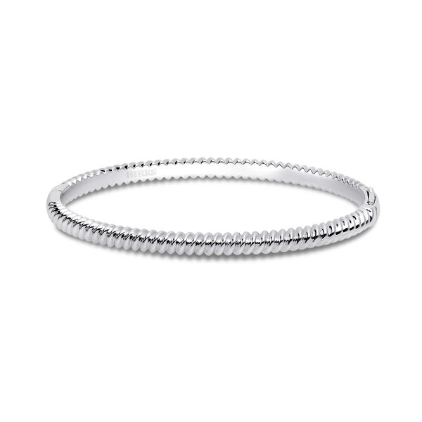 Silver Spiral Bangle, Small